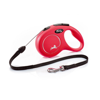 Повідець-рулетка Flexi New Classic для собак, з тросом, розмір S 8 м / 12 кг (червона) - Інтернет-магазин спільних покупок ToGether