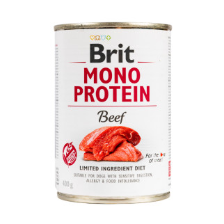 Вологий корм Brit Mono Protein Beef для собак, з яловичиною, 400 г - Інтернет-магазин спільних покупок ToGether