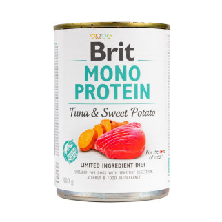 Вологий корм Brit Mono Protein Tuna & Sweet Potato для собак, з тунцем і бататом, 400 г - Інтернет-магазин спільних покупок ToGether