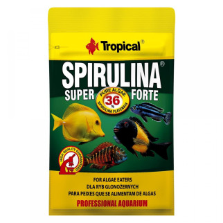 Сухий корм Tropical Super Spirulina Forte для акваріумних травоїдних риб, 12 г (пластівці) - Інтернет-магазин спільних покупок ToGether