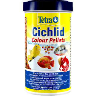 Корм Tetra Cichlid Colour для всіх цихлід, для яскравості забарвлення, 500 мл (гранули) - Інтернет-магазин спільних покупок ToGether