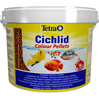 Корм Tetra Cichlid Colour для всіх цихлід, для яскравості забарвлення, 10 л (гранули) - Інтернет-магазин спільних покупок ToGether