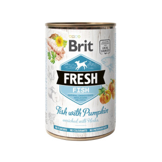 Консервований корм Brit Fresh Fish/Pumpkin для собак, з рибою та гарбузом, 400 г - Інтернет-магазин спільних покупок ToGether