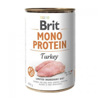 Вологий корм Brit Mono Protein Turkey для собак, з індичкою, 400 г - Інтернет-магазин спільних покупок ToGether