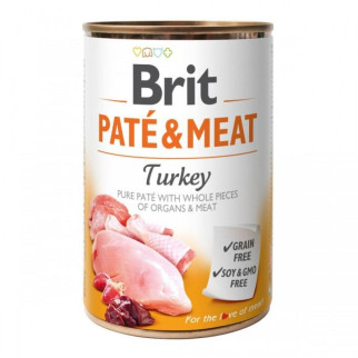 Вологий корм Brit Care Pate & Meat для собак, з індичкою, 400 г - Інтернет-магазин спільних покупок ToGether
