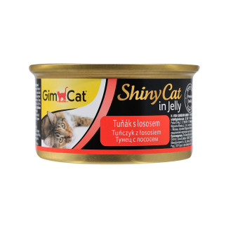 Вологий корм GimCat Shiny Cat для котів, з тунцем та лососем, 70 г - Інтернет-магазин спільних покупок ToGether