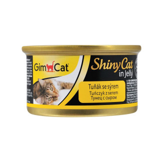 Вологий корм GimCat Shiny Cat для котів, тунець і сир, 70 г - Інтернет-магазин спільних покупок ToGether
