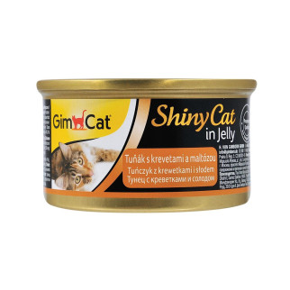 Вологий корм GimCat Shiny Cat для котів, креветки і мальт, 70 г - Інтернет-магазин спільних покупок ToGether