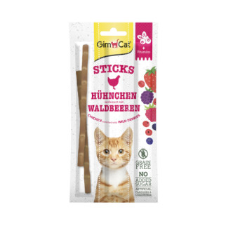 Ласощі GimCat М’ясні палички для котів, курка та лісові ягоди, 3 шт по 5 г - Інтернет-магазин спільних покупок ToGether