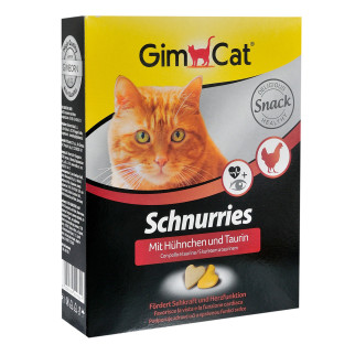 Вітаміни GimCat Schnurries для котів, таблетки з куркою і таурином, 420 г - Інтернет-магазин спільних покупок ToGether