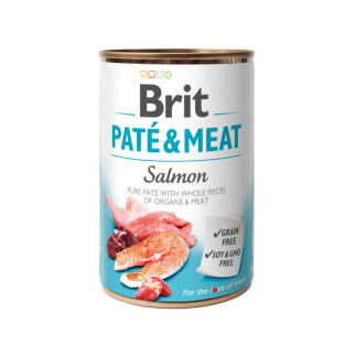 Вологий корм Brit Care Pate & Meat для собак, з лососем, 400 г - Інтернет-магазин спільних покупок ToGether