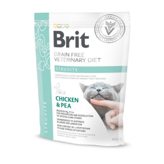 Сухий корм Brit GF VetDiet Cat Struvite для котів, при сечокам'яній хворобі, з куркою та горохом, 400 г - Інтернет-магазин спільних покупок ToGether