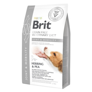 Сухий корм Brit GF VetDiet Dog Mobility для собак, для здоров'я суглобів, з оселедцем, лососем, горохом та гречкою, 2 кг - Інтернет-магазин спільних покупок ToGether