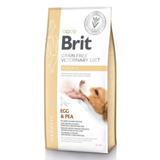 Сухий корм Brit GF VetDiet Dog Hepatic для собак, при хворобі печінки, з яйцем, горохом, бататом та гречкою, 12 кг - Інтернет-магазин спільних покупок ToGether