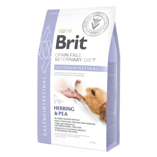 Сухий корм Brit GF VetDiet Dog Gastrointestinal для собак, при порушеннях травлення, з оселедцем, лососем та горохом, 2 кг - Інтернет-магазин спільних покупок ToGether