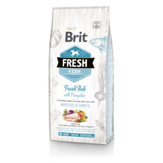 Сухий корм Brit Fresh для дорослих собак великих порід, для м'язів та суглобів, з рибою та гарбузом, 12 кг - Інтернет-магазин спільних покупок ToGether