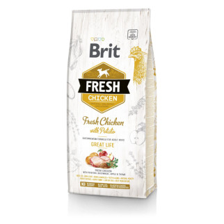 Сухий корм Brit Fresh для дорослих собак всіх порід, з куркою та картоплею, 12 кг - Інтернет-магазин спільних покупок ToGether