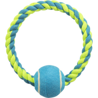 Іграшка Trixie Ігровий канат з тенісним м'ячем для собак, 18 см - Інтернет-магазин спільних покупок ToGether