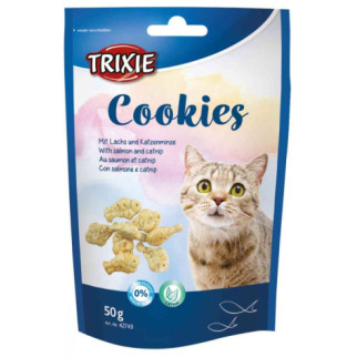 Ласощі Trixie Cookies для кішок, з лососем і котячою м'ятою, 50 г - Інтернет-магазин спільних покупок ToGether