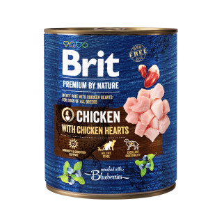 Вологий корм Brit Premium by Nature для собак, курка з курячим серцем, 800 г - Інтернет-магазин спільних покупок ToGether