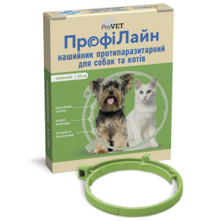 Нашийник ProVET «Профілайн» антиблошиний для собак і кішок 35 см (зелений) - Інтернет-магазин спільних покупок ToGether