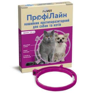 Нашийник ProVET «Профілайн» антиблошиний для собак і кішок 35 см (фуксія) - Інтернет-магазин спільних покупок ToGether