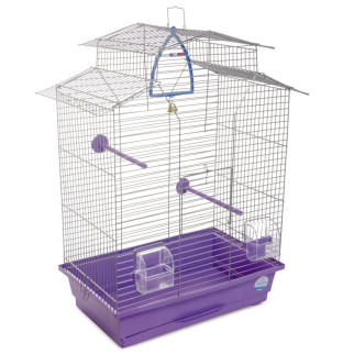 Клітка Природа «Ізабель 2» для дрібних декоративних птахів, 44x27x65 см (фіолетова) - Інтернет-магазин спільних покупок ToGether