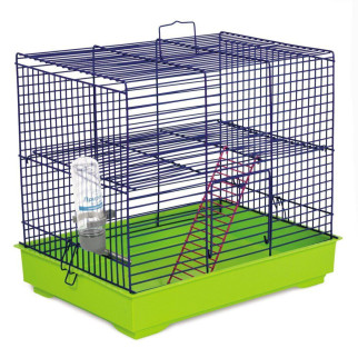 Клітка Природа «Міккі» для гризунів, з драбиною 37x25x30 см (синя/зелена) - Інтернет-магазин спільних покупок ToGether