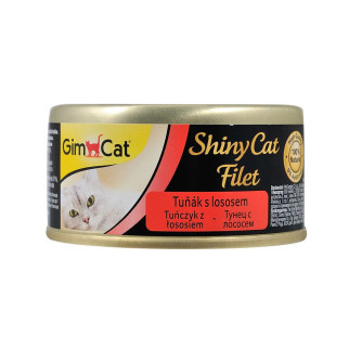 Вологий корм GimCat Shiny Cat Filet для котів, тунець та лосось, 70 г - Інтернет-магазин спільних покупок ToGether