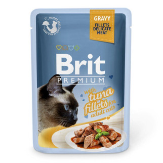 Вологий корм Brit Premium Cat Pouch для котів, філе тунця в соусі, 85 г - Інтернет-магазин спільних покупок ToGether