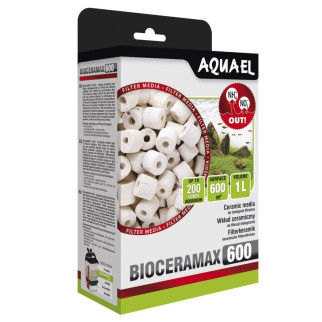 Наповнювач для фільтра Aquael BioCeraMax 600, керамічні кільця, 1 л - Інтернет-магазин спільних покупок ToGether