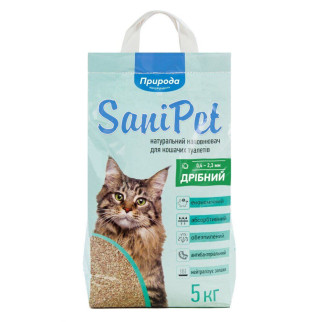 Наповнювач для котячого туалету Природа Sani Pet бентонітовий, дрібна гранула, 5 кг - Інтернет-магазин спільних покупок ToGether