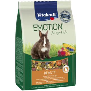 Корм Vitakraft Emotion Beauty для кроликів, для краси шкіри та шерсті, 1,5 кг - Інтернет-магазин спільних покупок ToGether