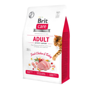 Сухий корм Brit Care Cat GF Adult Activity Support для котів, які живуть на вулиці, індичка та курка, 400 г - Інтернет-магазин спільних покупок ToGether