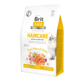 Сухий корм Brit Care Cat GF Haircare Healthy & Shiny Coat для котів, догляд за шкірою і шерстю, лосось та курка, 400 г - Інтернет-магазин спільних покупок ToGether