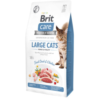 Сухий корм Brit Care Cat GF Large Power & Vitality для котів великих порід, качка та курка, 7 кг - Інтернет-магазин спільних покупок ToGether