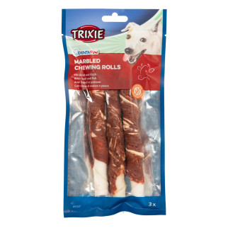 Кісточка Trixie Denta Fun для чистки зубів собак, з мармуровою яловичиною, 140 г, 3 шт - Інтернет-магазин спільних покупок ToGether