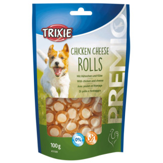 Ласощі Trixie Premio Chicken Cheese Rolls для собак, з куркою та сиром, 100 г - Інтернет-магазин спільних покупок ToGether
