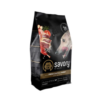 Сухий корм Savory для собак усіх порід, зі свіжою качкою й кроликом, 3 кг - Інтернет-магазин спільних покупок ToGether