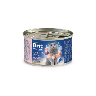 Вологий корм Brit Premium by Nature для котів, з куркою та серцем, 200 г - Інтернет-магазин спільних покупок ToGether