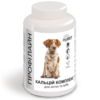 Комплекс ProVET «Профілайн» Кальцій для собак, для кісток та зубів, 100 табл - Інтернет-магазин спільних покупок ToGether