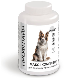 Вітамінно-мінеральний комплекс ProVET «Профілайн» Максі для середніх та великих порід собак 100 табл - Інтернет-магазин спільних покупок ToGether