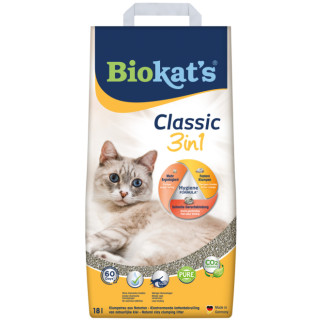Наповнювач Biokats Classic 3in1 для котячого туалету, бентонітовий, 18 л - Інтернет-магазин спільних покупок ToGether