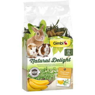 Трав'яний мікс GimBi Natural Delight для гризунів, овес і банан, 100 г - Інтернет-магазин спільних покупок ToGether