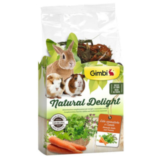 Трав'яний мікс GimBi Natural Delight для гризунів, трави і морква, 100 г - Інтернет-магазин спільних покупок ToGether