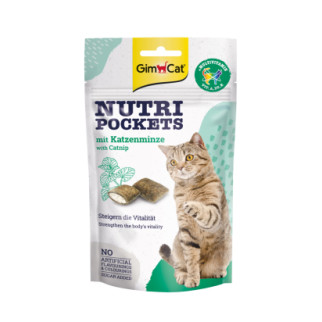 Вітамінні ласощі GimCat Nutri Pockets для котів, котяча м'ята і мультивітамін, 60 г - Інтернет-магазин спільних покупок ToGether