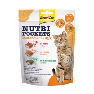 Вітамінні ласощі GimCat Nutri Pockets для котів, мультивітамін мікс, 150 г - Інтернет-магазин спільних покупок ToGether
