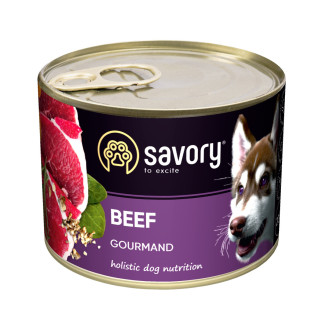 Вологий корм Savory для дорослих собак усіх порід, з яловичиною, 200 г - Інтернет-магазин спільних покупок ToGether