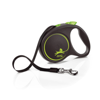 Рулетка Flexi Black Design для собак, стрічка, розмір L, 5 м (зелена) - Інтернет-магазин спільних покупок ToGether