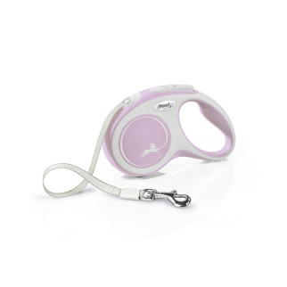 Рулетка Flexi New Comfort для собак, стрічка, розмір S, 5 м (рожева) - Інтернет-магазин спільних покупок ToGether